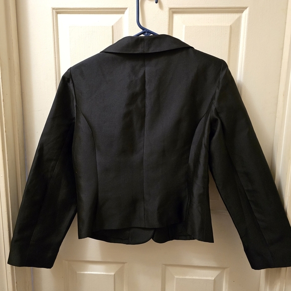 Talbots Classic Black Silk & Cotton Women's Blazer Size 12P - Picture 5 of 8